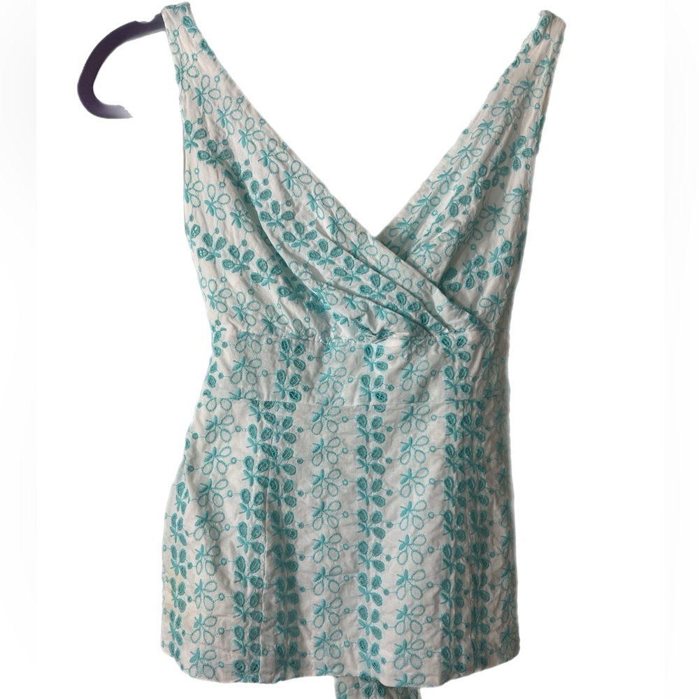 Floral Print Wrap Top